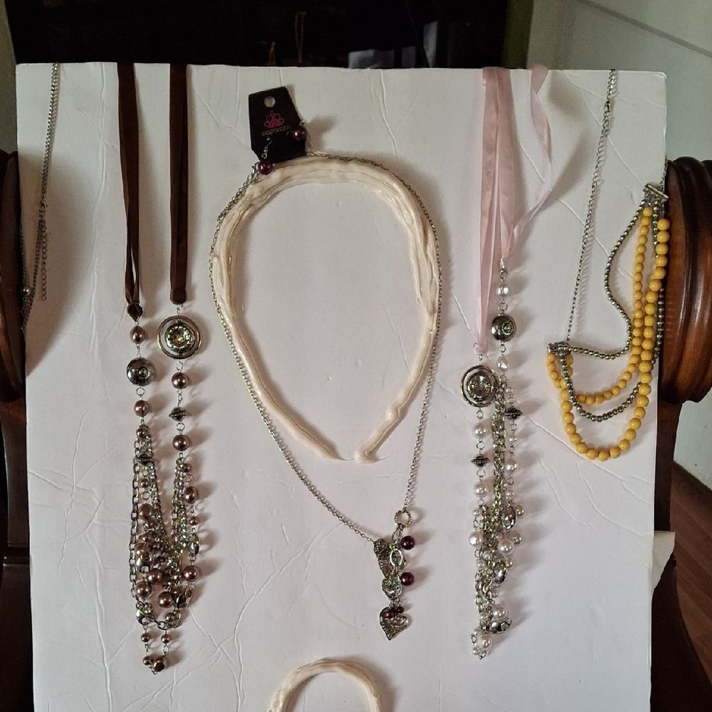 Set of 5 New Paparazzi Necklaces